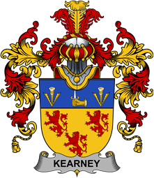 Irish Family Coat of Arms (v.25b) Kearney or O