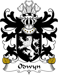 Welsh Coat of Arms for Odwyn (AP TEITHWALCH, Lord of Ceredigion)