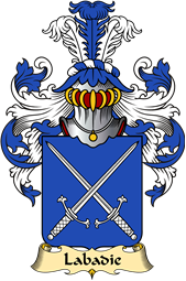 French Family Coat of Arms (v.23) for Labadie