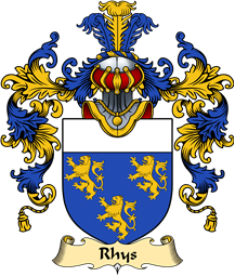 Welsh Family Coat of Arms (v.25) Rhys (AP DAFYDD GOCH)