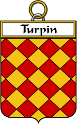 French Coat of Arms Badge for Turpin