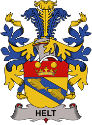 Coat of arms used by the Danish family Helt