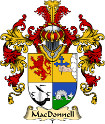 Irish Family Coat of Arms (v.25a) MacDonnell (of the Glens)