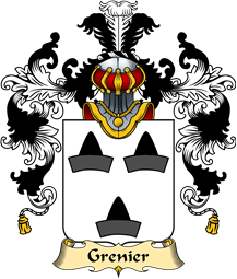 French Family Coat of Arms (v.25) Grenier