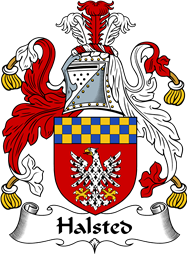 English Coat of Arms for the family Halsted
