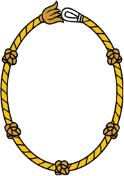 Rope Bordure Oval Shield