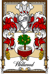 Scottish Coat of Arms Bookplate for Wellwood (Fife)