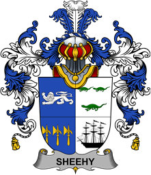 Irish Family Coat of Arms (v.25b) Sheehy or McSheehy