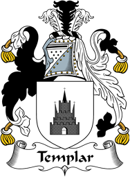 English Coat of Arms for the family Templar or Templer