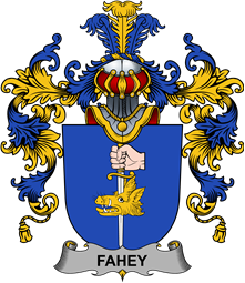 Irish Family Coat of Arms (v.25b) Fahey or O
