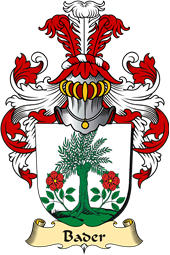 v.23 Coat of Family Arms from Germany for Bader