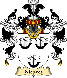 Irish Family Coat of Arms (v.25a) Meares or O