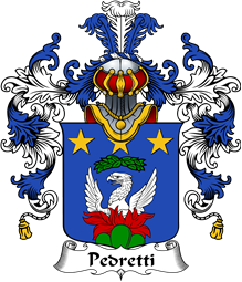 Italian Family Coat of Arms (v.25b) Pedretti