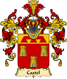 French Family Coat of Arms (v.25) Castel