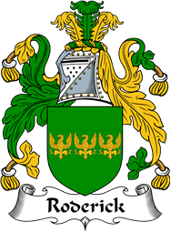 English Coat of Arms for the family Roderick