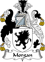 English Coat of Arms for the family Morgan II (Wales)