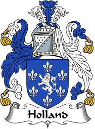 English Coat of Arms for the family Holland