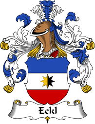 German Wappen Coat of Arms for Eckl