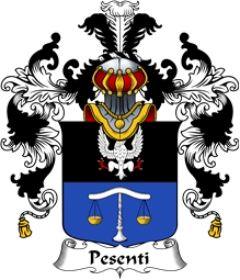 Italian Family Coat of Arms (v.25b) Pesenti