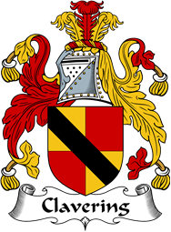 English Coat of Arms for the family Clavering