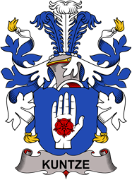 Coat of arms used by the Danish family Kuntze