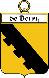 French Coat of Arms Badge for de Berry