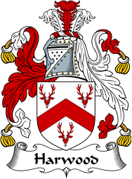 English Coat of Arms for the family Harwood