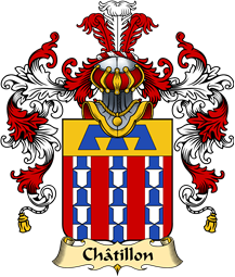 French Family Coat of Arms (v.25) Châtillon