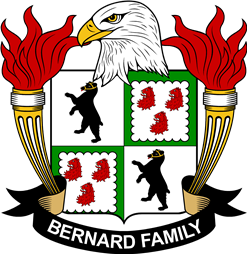 Coat of arms used by the Bernard family in the United States of America