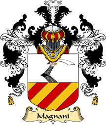 Italian Family Coat of Arms (v.25a) Magnani