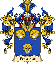French Family Coat of Arms (v.25) Frémont