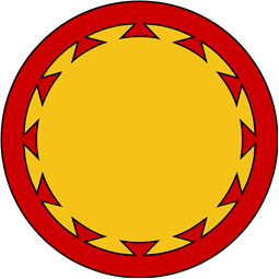 Circular Shield-Bordure Dovetailed