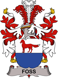 Coat of arms used by the Danish family Foss
