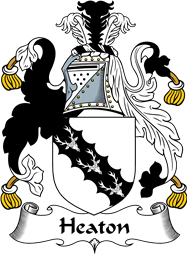 English Coat of Arms for the family Heaton or Heton
