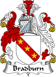 English Coat of Arms for the family Bradburn(e)