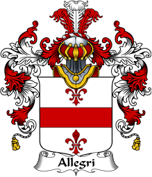 Italian Family Coat of Arms (v.25b) Allegri