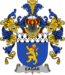 Irish Family Coat of Arms (v.25b) Eagar