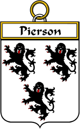 French Coat of Arms Badge for Pierson