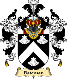 Welsh Family Coat of Arms (v.25) Bateman (of Honeyborough, Pembrokeshire)