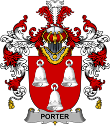 Irish Family Coat of Arms (v.25b) Porter