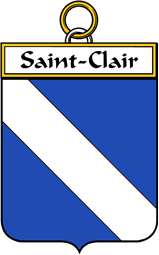 French Coat of Arms Badge for Saint-Clair