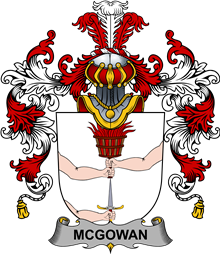 Irish Family Coat of Arms (v.25b) McGowan or McGouan