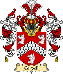 English Family Coat of Arms (v.25) Cordell