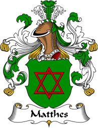 German Wappen Coat of Arms for Matthes