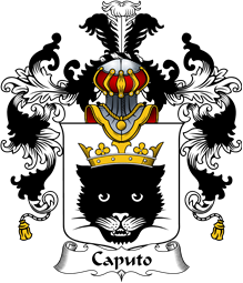 Italian Family Coat of Arms (v.25b) Caputo