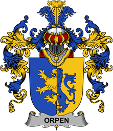 Irish Family Coat of Arms (v.25b) Orpen