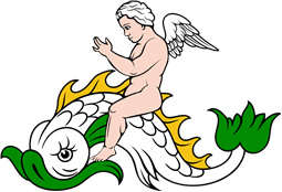 Dolphin with Cherub Riding