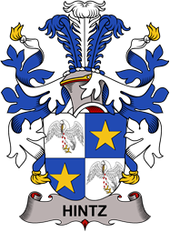 Swedish Coat of Arms for Hintz (de Hintzenstern)