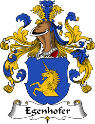 German Wappen Coat of Arms for Egenhofer