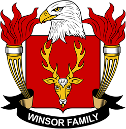 Coat of arms used by the Winsor family in the United States of America